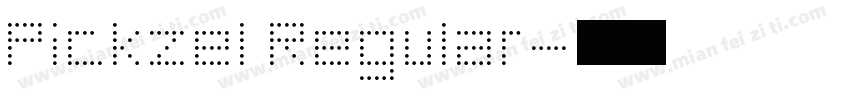 Pickzel Regular字体转换